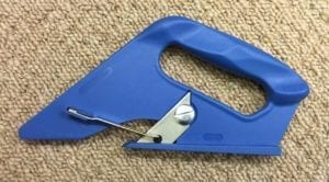 Carpet Cutter Blue Handle