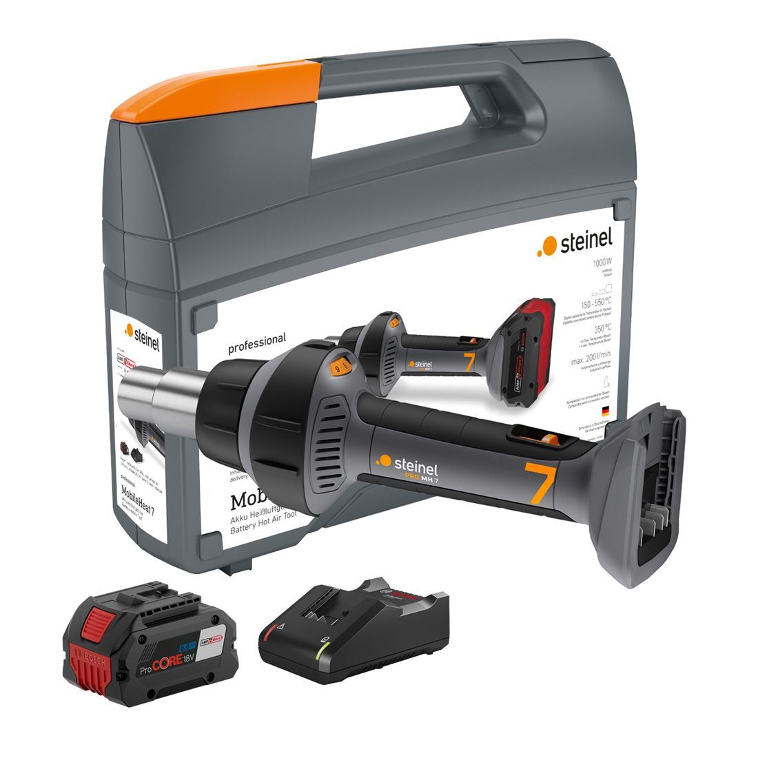Steinel Mobile Heat 7 8Ah Battery & Charger Cased - Image 4